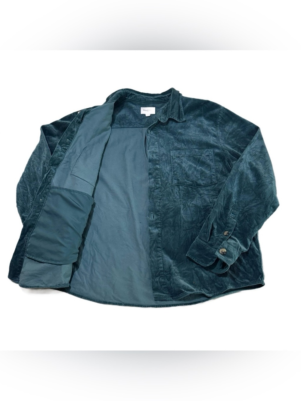 Men's Dark Teal Corduroy Shirt Jacket